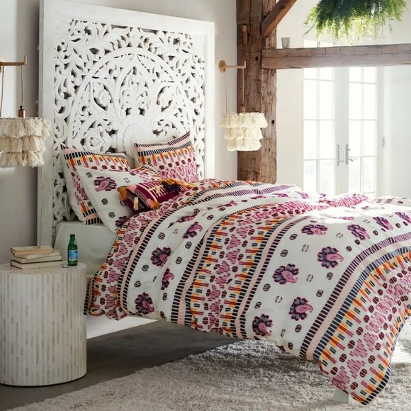 Anthroplogie bedding Woven Malindi Cal King duvet - Picture 2 of 3